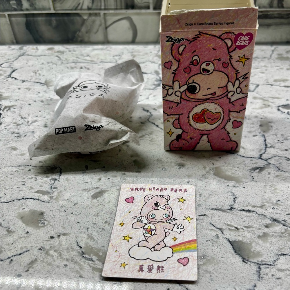 Zsiga Care Bears Pink Collectible Figure - True Heart Bear